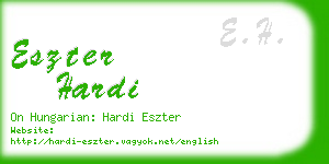eszter hardi business card